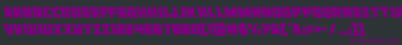 Libertylegionleft Font – Purple Fonts on Black Background
