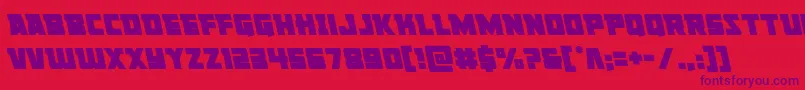 Libertylegionleft Font – Purple Fonts on Red Background