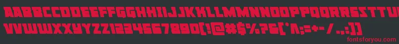 Libertylegionleft Font – Red Fonts on Black Background