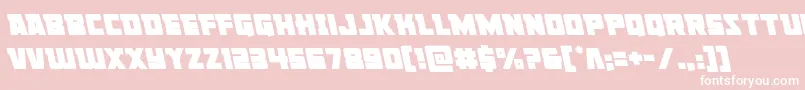 Libertylegionleft Font – White Fonts on Pink Background
