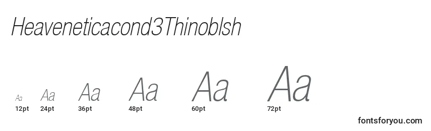 Heaveneticacond3Thinoblsh Font Sizes