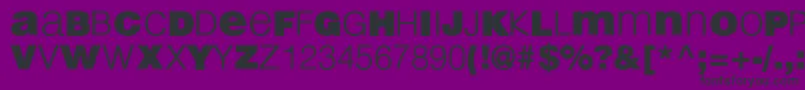 LightBlack Font – Black Fonts on Purple Background