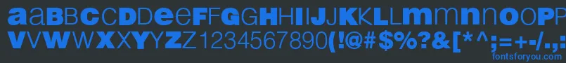 Шрифт LightBlack – синие шрифты на чёрном фоне