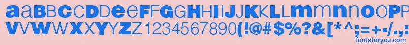 LightBlack Font – Blue Fonts on Pink Background