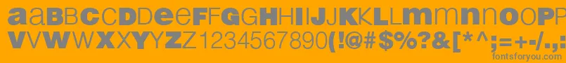 LightBlack Font – Gray Fonts on Orange Background