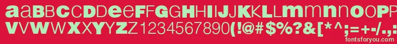 LightBlack Font – Green Fonts on Red Background