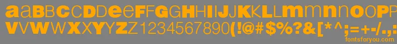 LightBlack Font – Orange Fonts on Gray Background