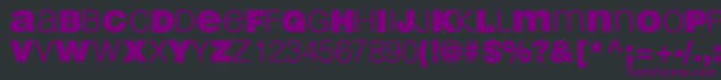 LightBlack Font – Purple Fonts on Black Background