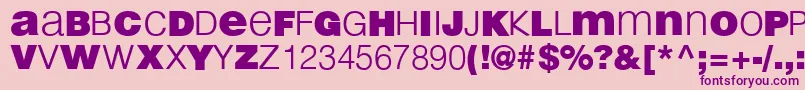 Шрифт LightBlack – фиолетовые шрифты на розовом фоне