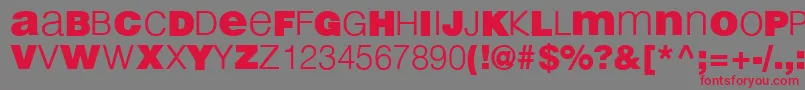 LightBlack Font – Red Fonts on Gray Background