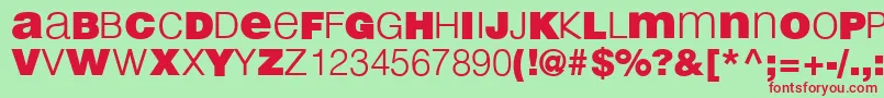 LightBlack Font – Red Fonts on Green Background