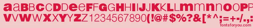 LightBlack Font – Red Fonts on Pink Background