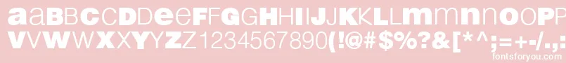 LightBlack Font – White Fonts on Pink Background