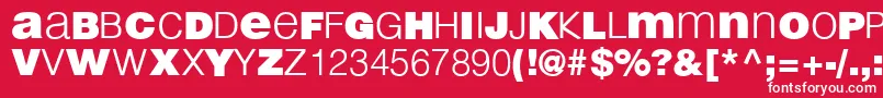 LightBlack Font – White Fonts on Red Background
