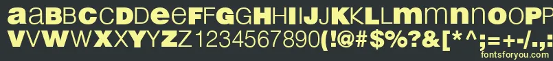 LightBlack Font – Yellow Fonts on Black Background