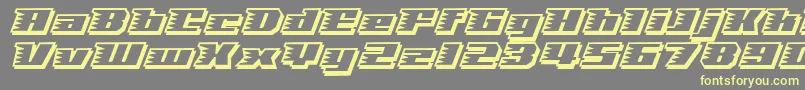 Spees Font – Yellow Fonts on Gray Background