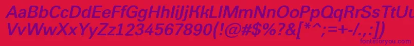 AGroticroughoblBold Font – Purple Fonts on Red Background