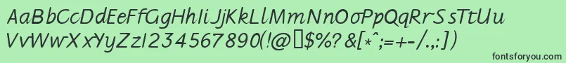 Jarman Font – Black Fonts on Green Background
