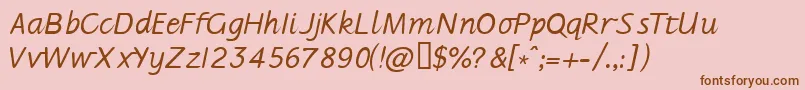 Jarman Font – Brown Fonts on Pink Background