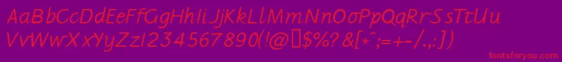 Jarman Font – Red Fonts on Purple Background