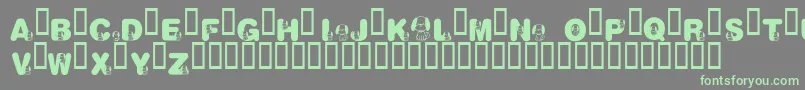 More about KrNicksPuppy1 Font KrNicksPuppy1 Font – Green Fonts on Gray Background