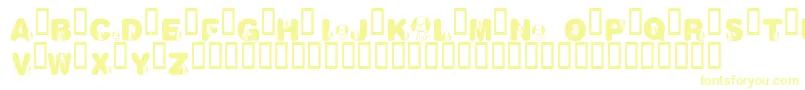 KrNicksPuppy1-Schriftart – Gelbe Schriften