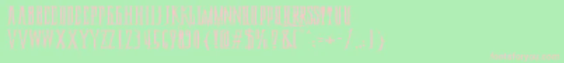 DeadlyBlackChainExtended Font – Pink Fonts on Green Background