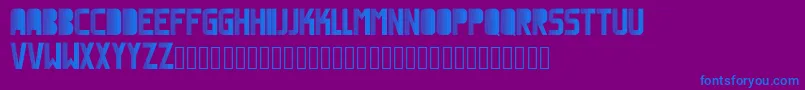 Magnetic Font – Blue Fonts on Purple Background