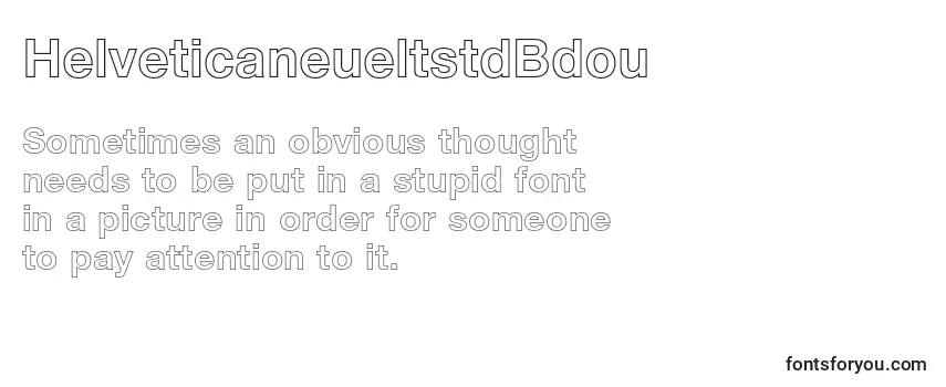 HelveticaneueltstdBdou Font