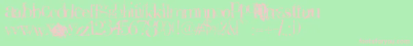 BauerPlagueDeath Font – Pink Fonts on Green Background