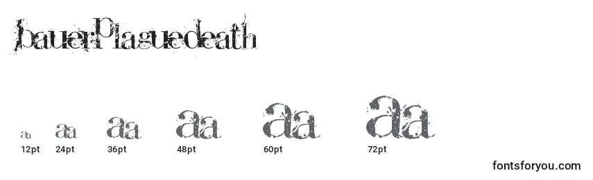 BauerPlagueDeath Font Sizes