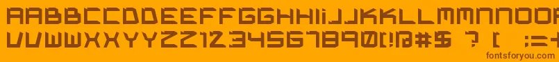 KimpetBold Font – Brown Fonts on Orange Background