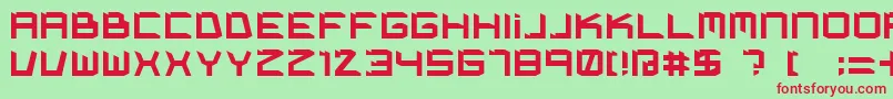 KimpetBold Font – Red Fonts on Green Background