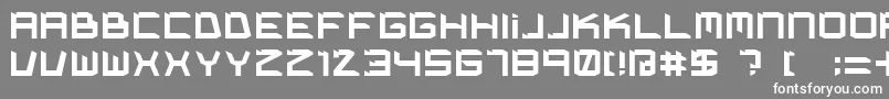 フォントKimpetBold – 灰色の背景に白い文字