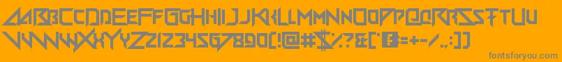 BigQuicksand Font – Gray Fonts on Orange Background