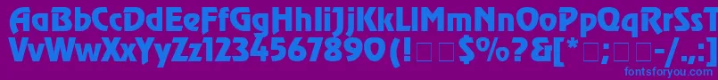 Agrev3 Font – Blue Fonts on Purple Background