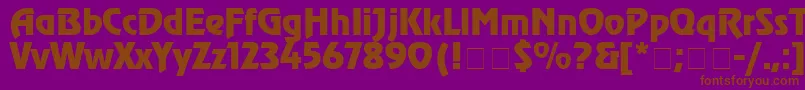 Agrev3 Font – Brown Fonts on Purple Background