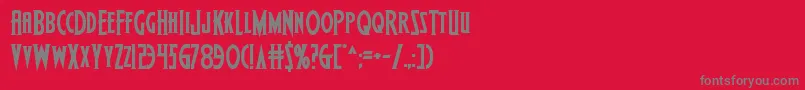 Wolfsbane2ii Font – Gray Fonts on Red Background