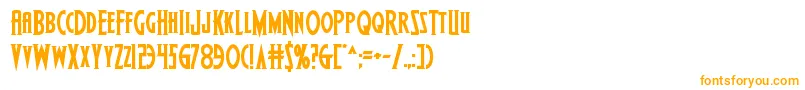 Wolfsbane2ii Font – Orange Fonts on White Background