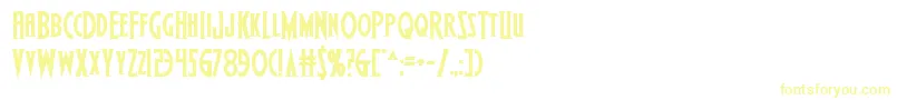 Wolfsbane2ii Font – Yellow Fonts on White Background
