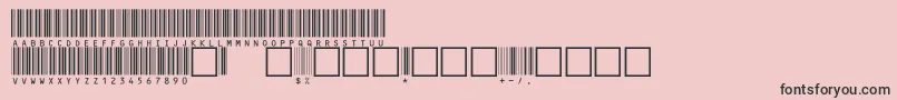 V100021 Font – Black Fonts on Pink Background