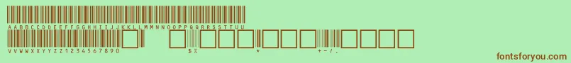 More about V100021 Font V100021 Font – Brown Fonts on Green Background