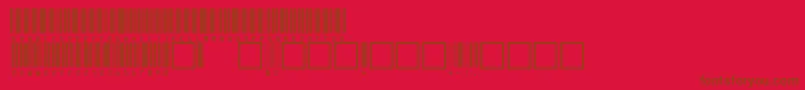 V100021 Font – Brown Fonts on Red Background