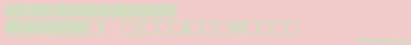 V100021 Font – Green Fonts on Pink Background