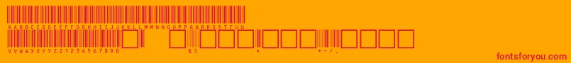fuente V100021 – Fuentes Rojas Sobre Fondo Naranja