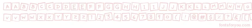 フォントCuteNotes – ピンクのフォント