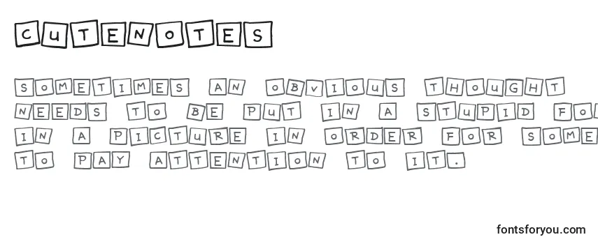 CuteNotes-fontti
