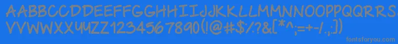 UrbanClass Font – Gray Fonts on Blue Background