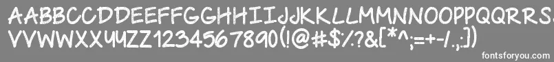 UrbanClass Font – White Fonts on Gray Background