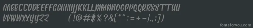 Więcej informacji o czcionce AntebrasDemo Czcionka AntebrasDemo – szare czcionki na czarnym tle